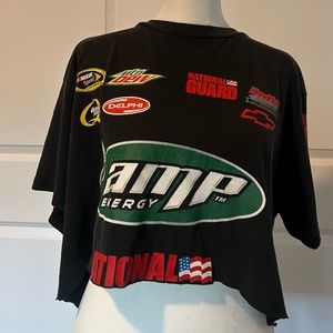 LF VINTAGE HEART CHAIN OPEN BACK TEE